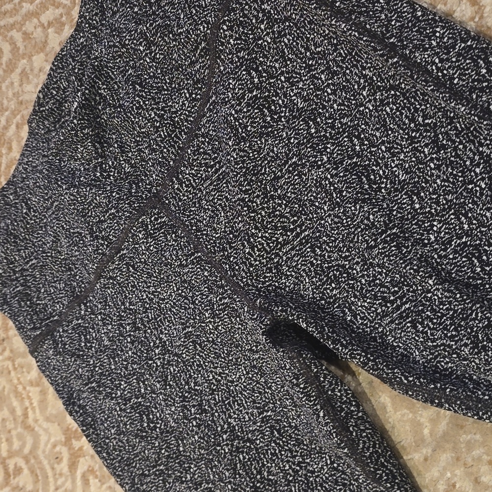 Athleta Leggings Womens MP Black Ultimate Stash Textured LP Tight Pockets Run - Picture 3 of 4